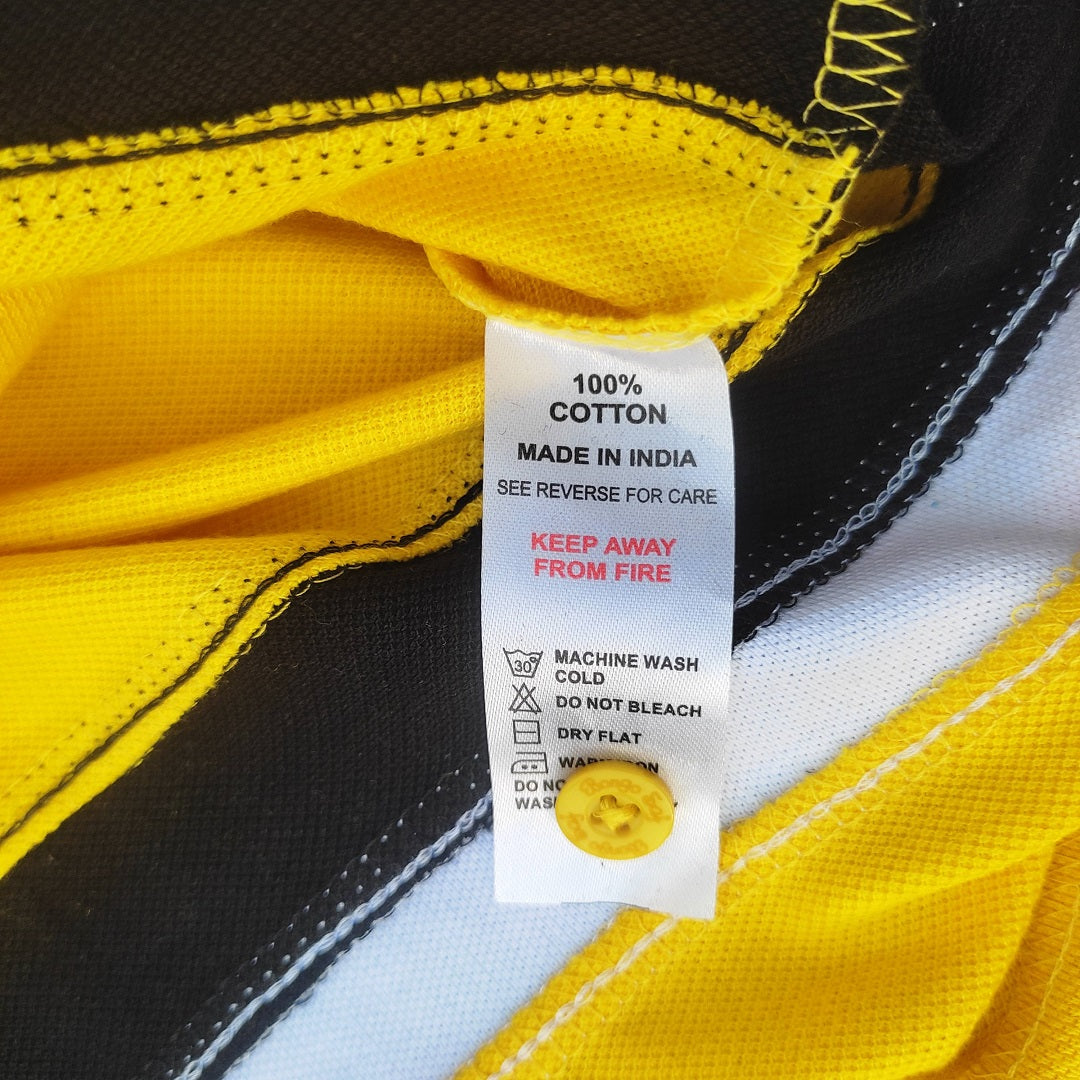 Men premium T Shirt Black, Yellow and White New