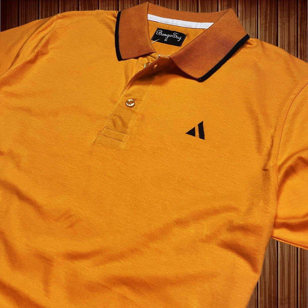 Men stylish T-Shirt Kesari Orange color plain