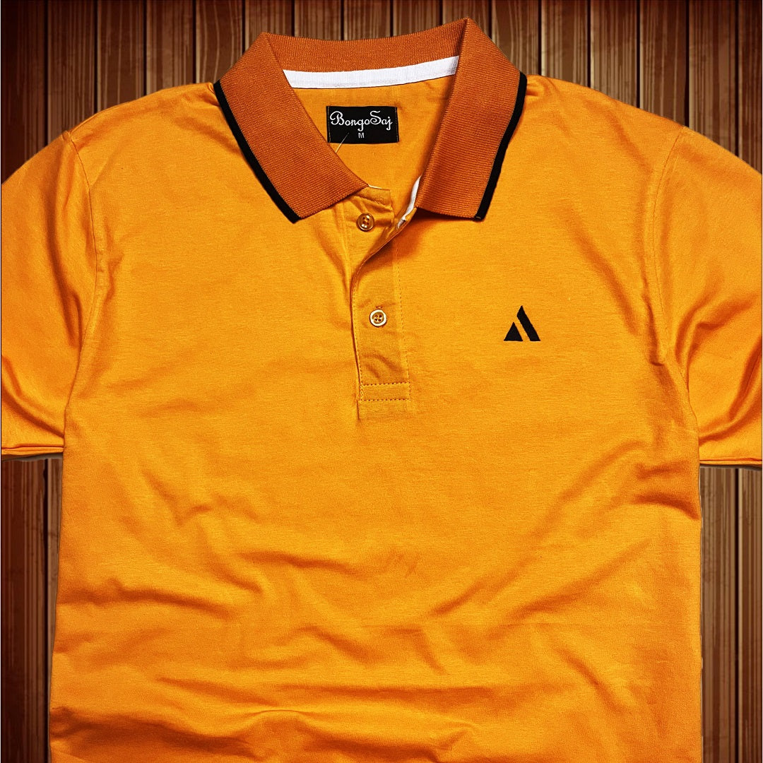 Men stylish T-Shirt Kesari Orange color plain