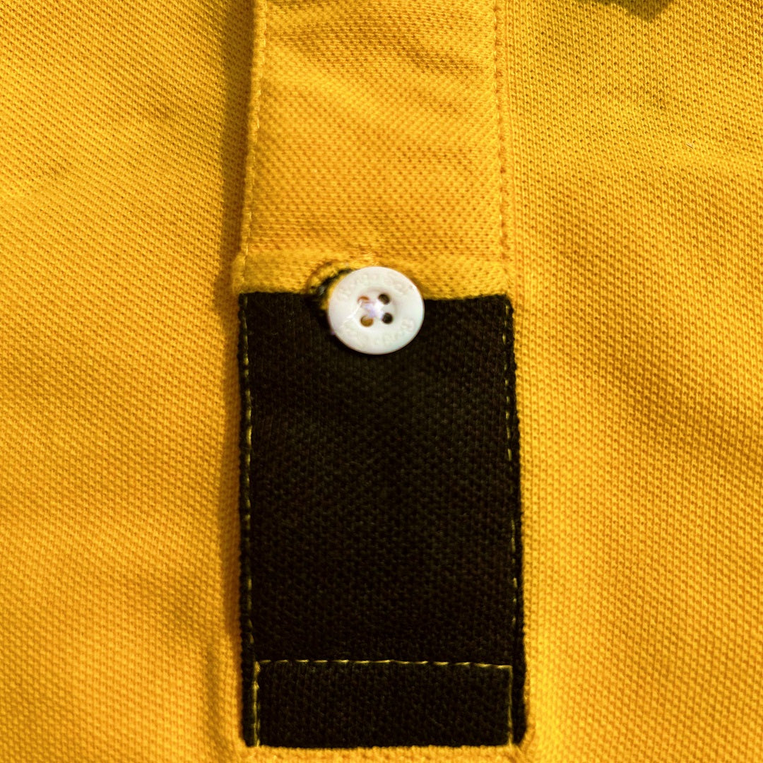 Men stylish T Shirt Golden Yellow, with Cut Sew Sleeves