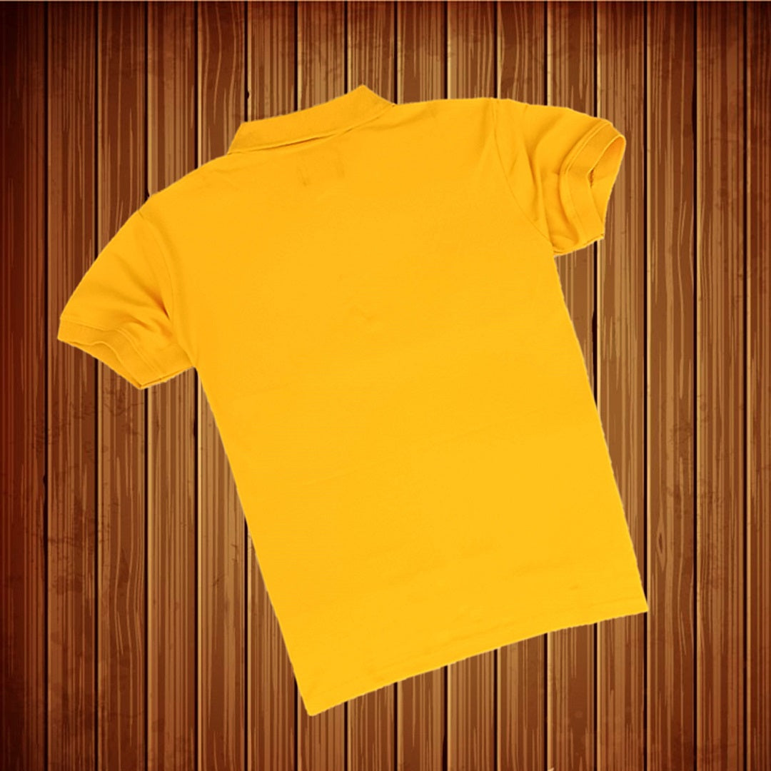 Stylish Men T-Shirt Yellow & Black Premium Three Stripes