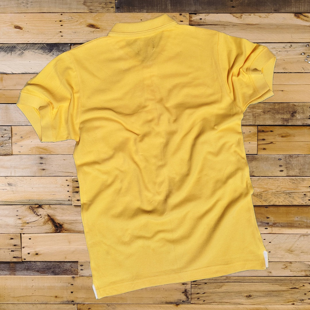 Men stylish T-Shirt light Yellow color plain, with Pocket