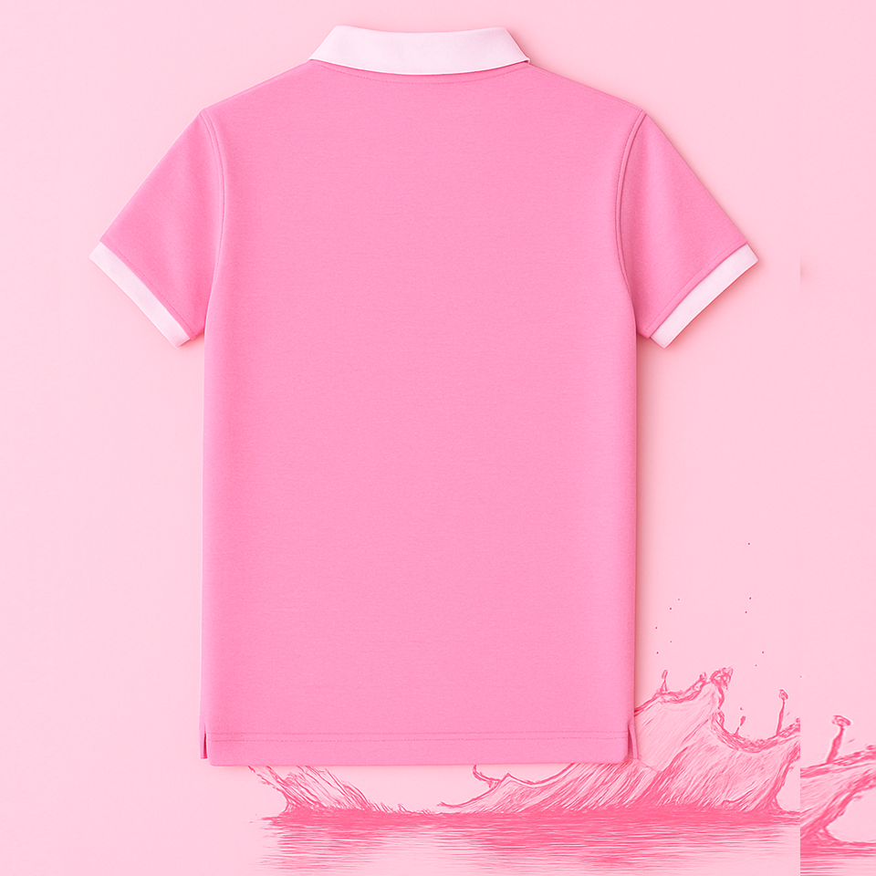 New Baby Pink Polo T-Shirt