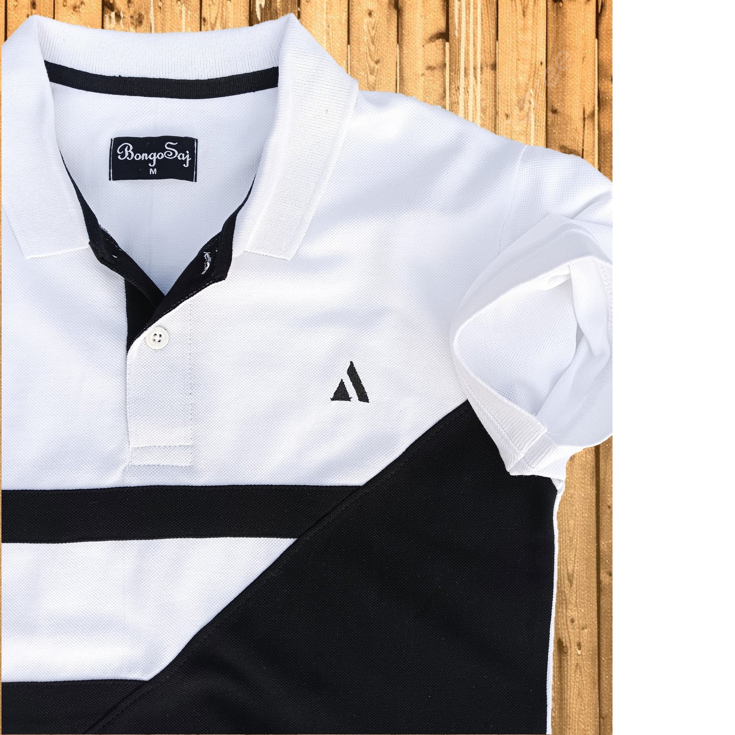 Stylish Men T-Shirt White & Black Premium New