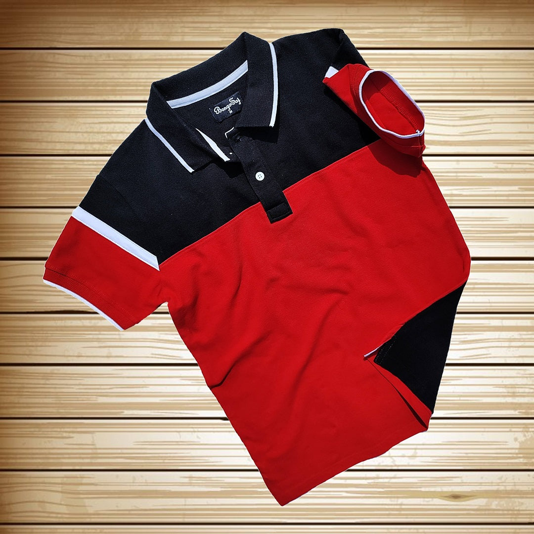 Men premium T Shirt Black and Red