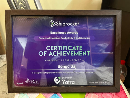 Achievement of Shiprocket Excellence Award Blog