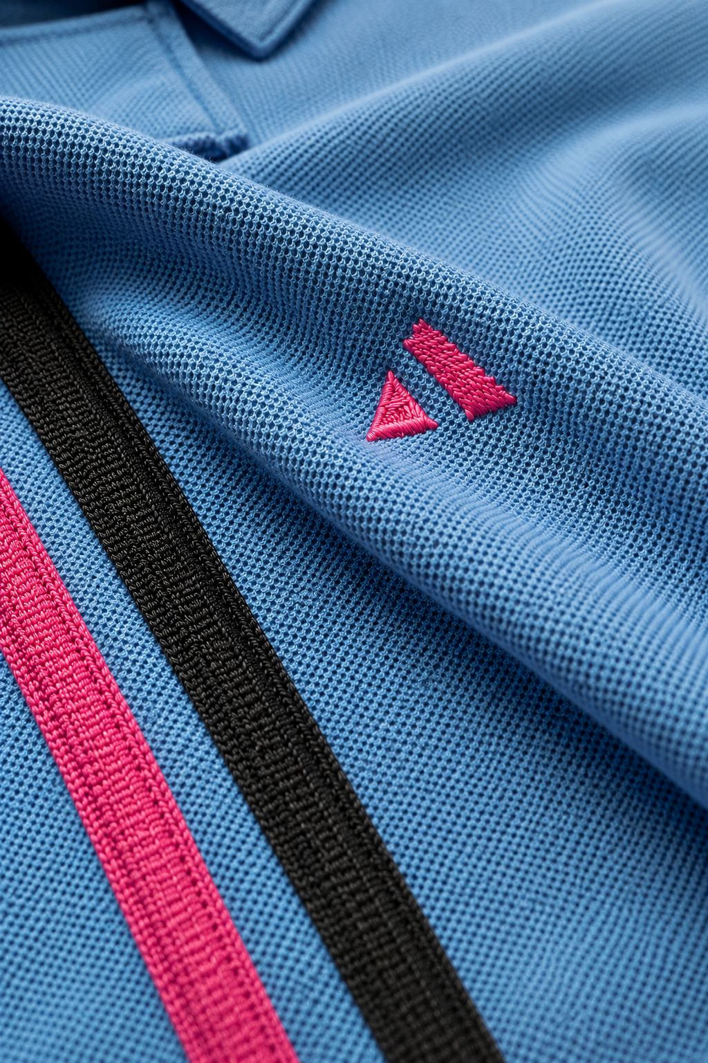 Premium Dual Tone Polo T-Shirt (Dark Mélange & Sky Blue)