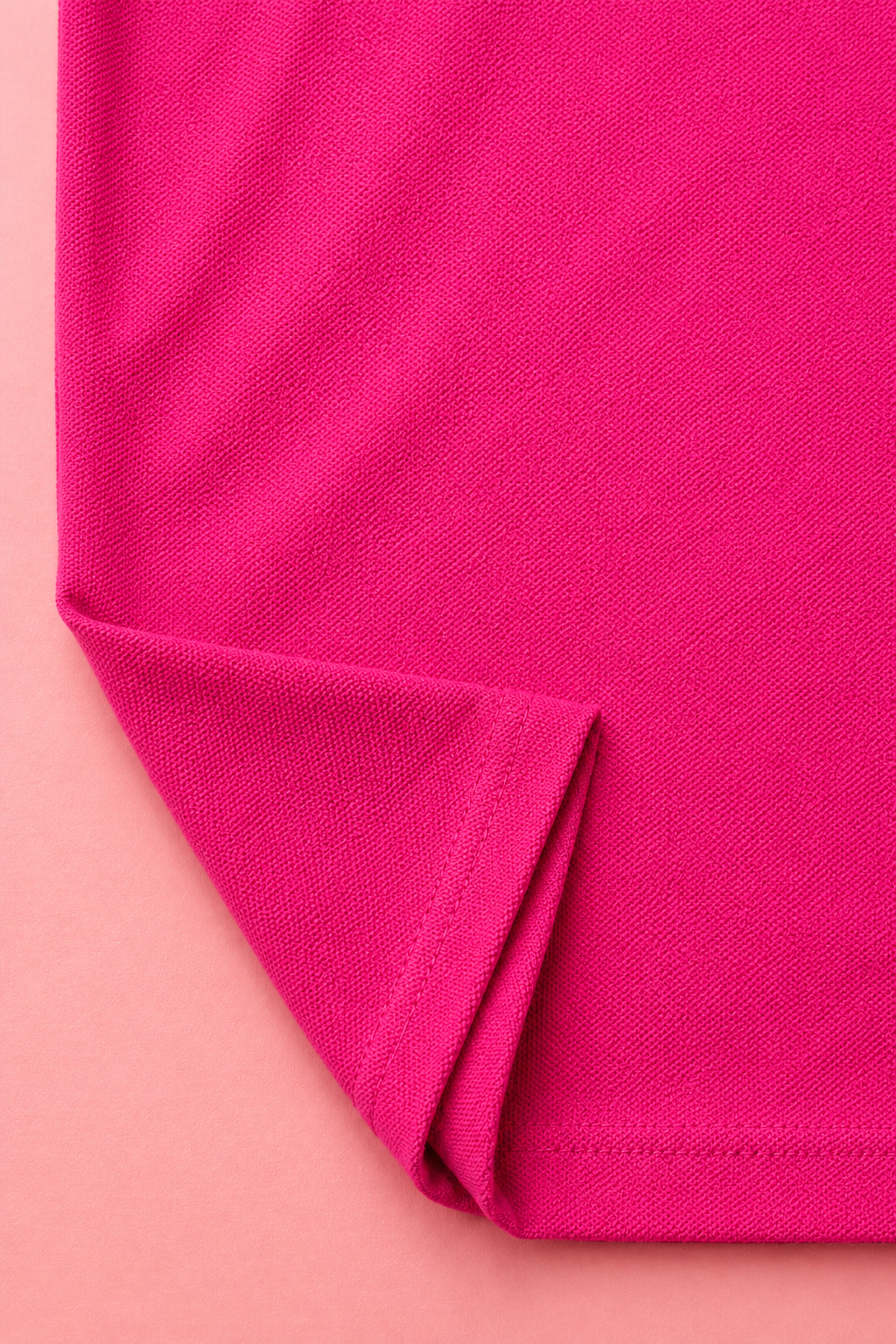 BongoSaj Men’s Premium Polo T-Shirt – Hot Pink Edition Shoulder cut
