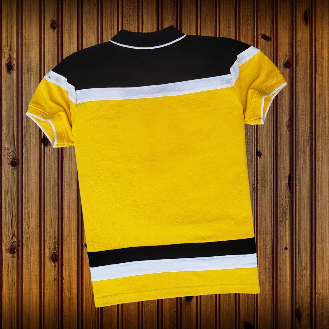 Men premium T Shirt Black, Yellow and White New