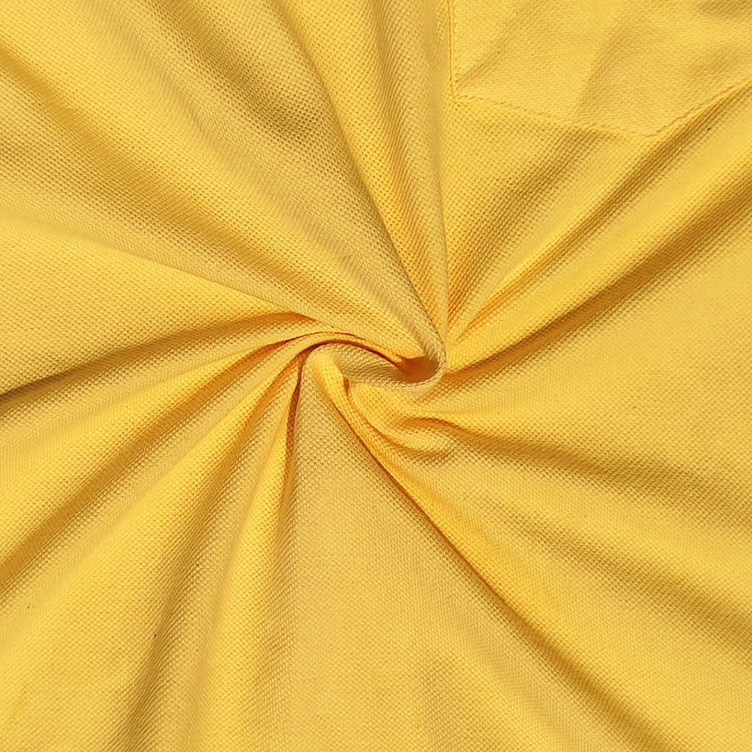 Men stylish T-Shirt light Yellow color plain, with Pocket