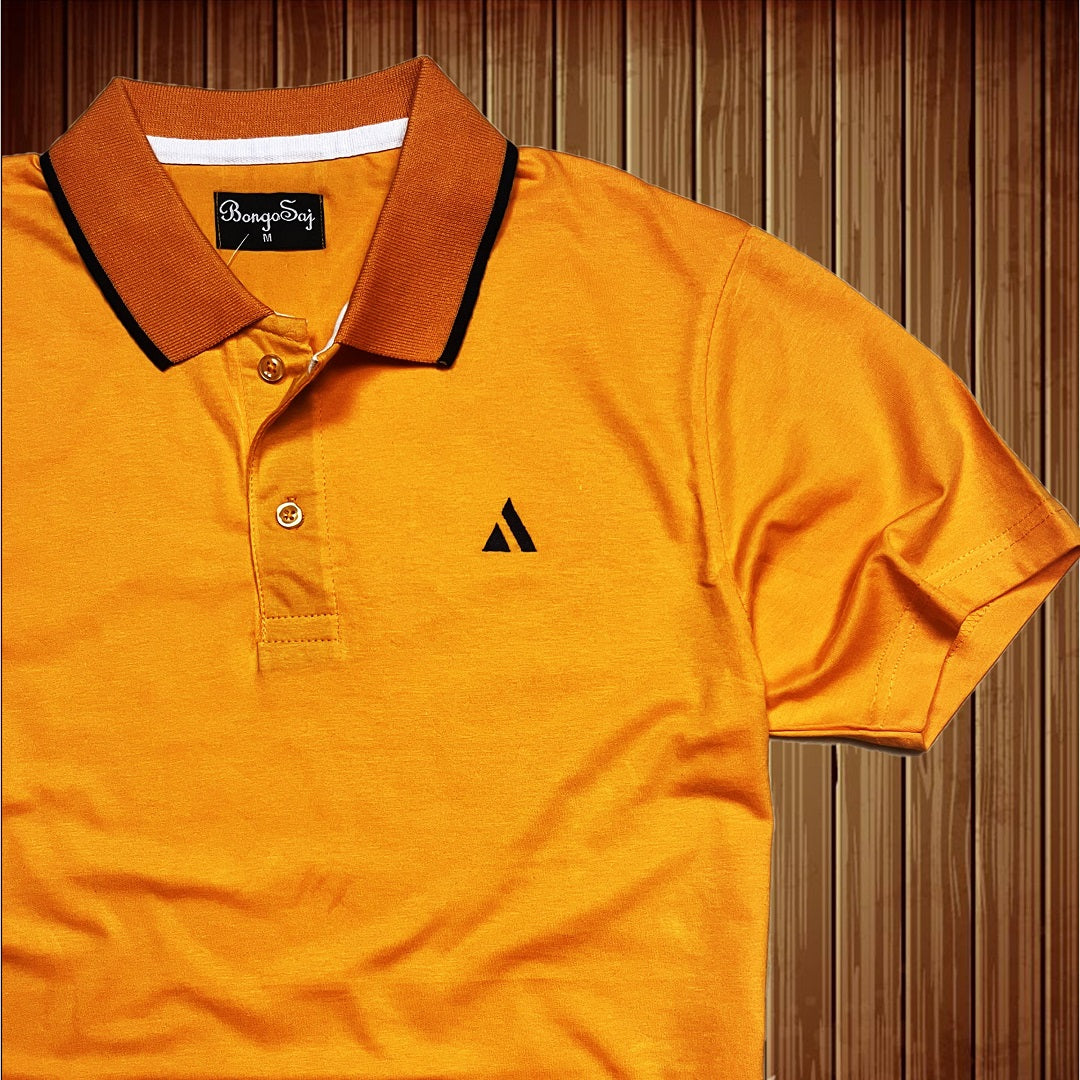 Men stylish T-Shirt Kesari Orange color plain
