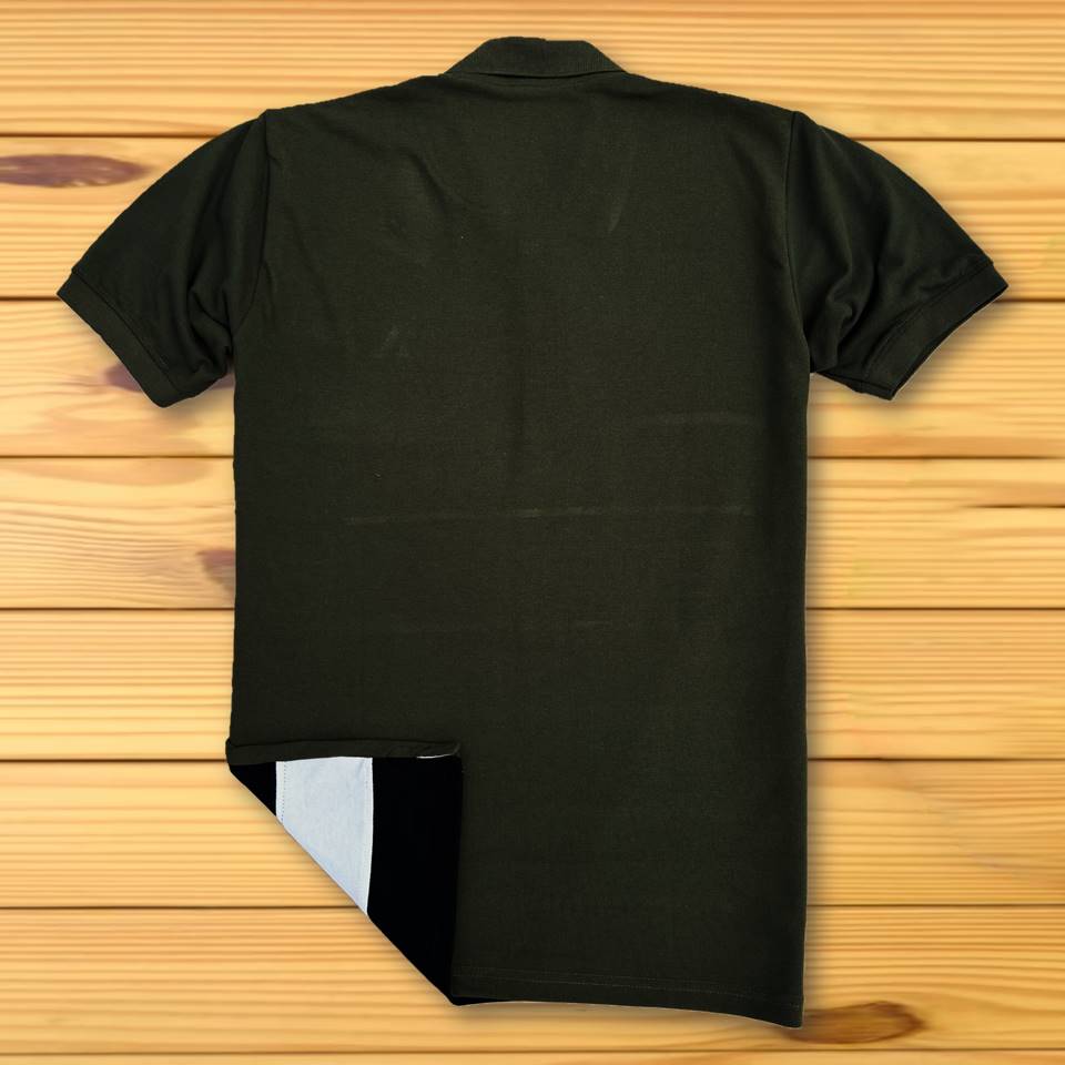 Men Premium T Shirt  Olive Green ,  white with Black