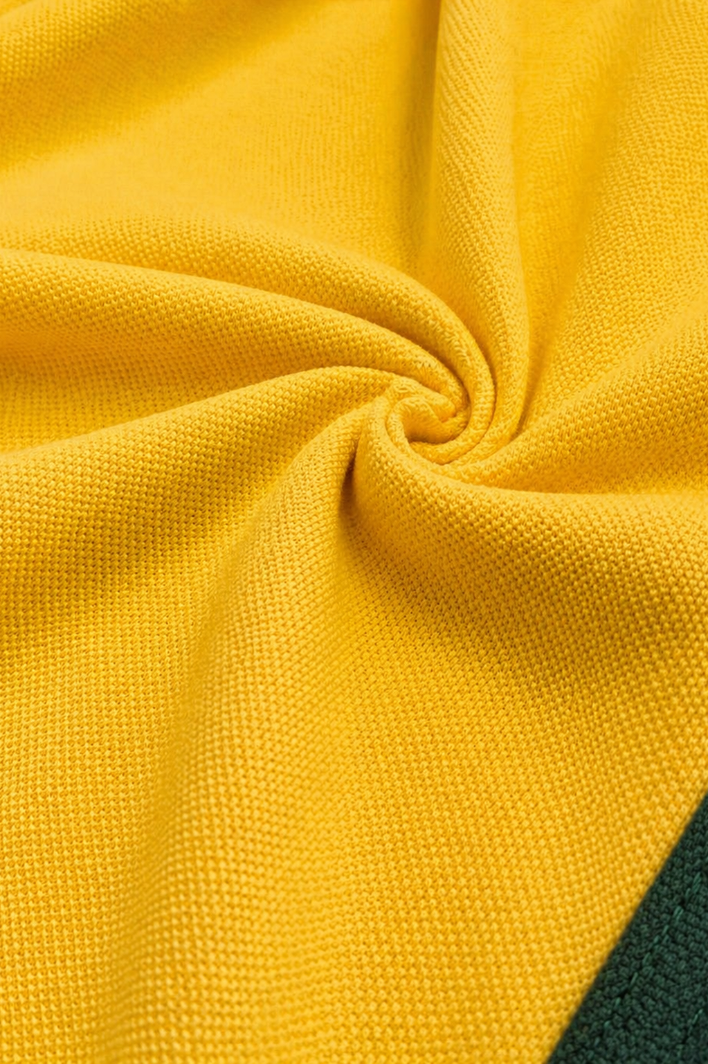 Half Golden Yellow with White stripe Polo T-Shirt