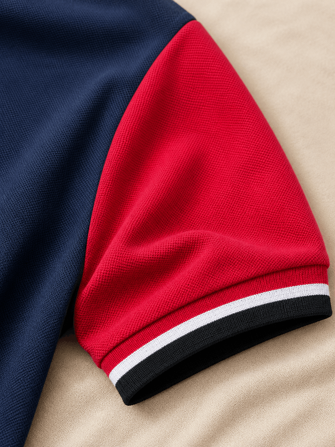 Bongosaj Monaco Colour Block Polo T-Shirt – Navy Multi