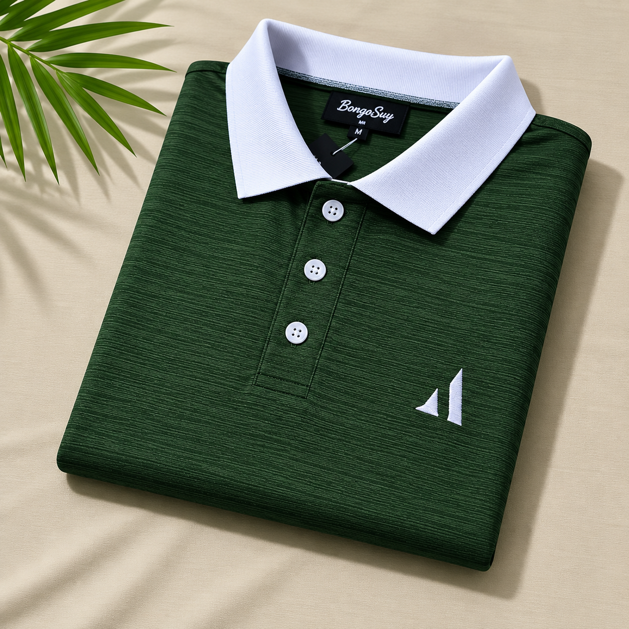 BongoSaj Premium Dark Green Polo T-Shirt for Men