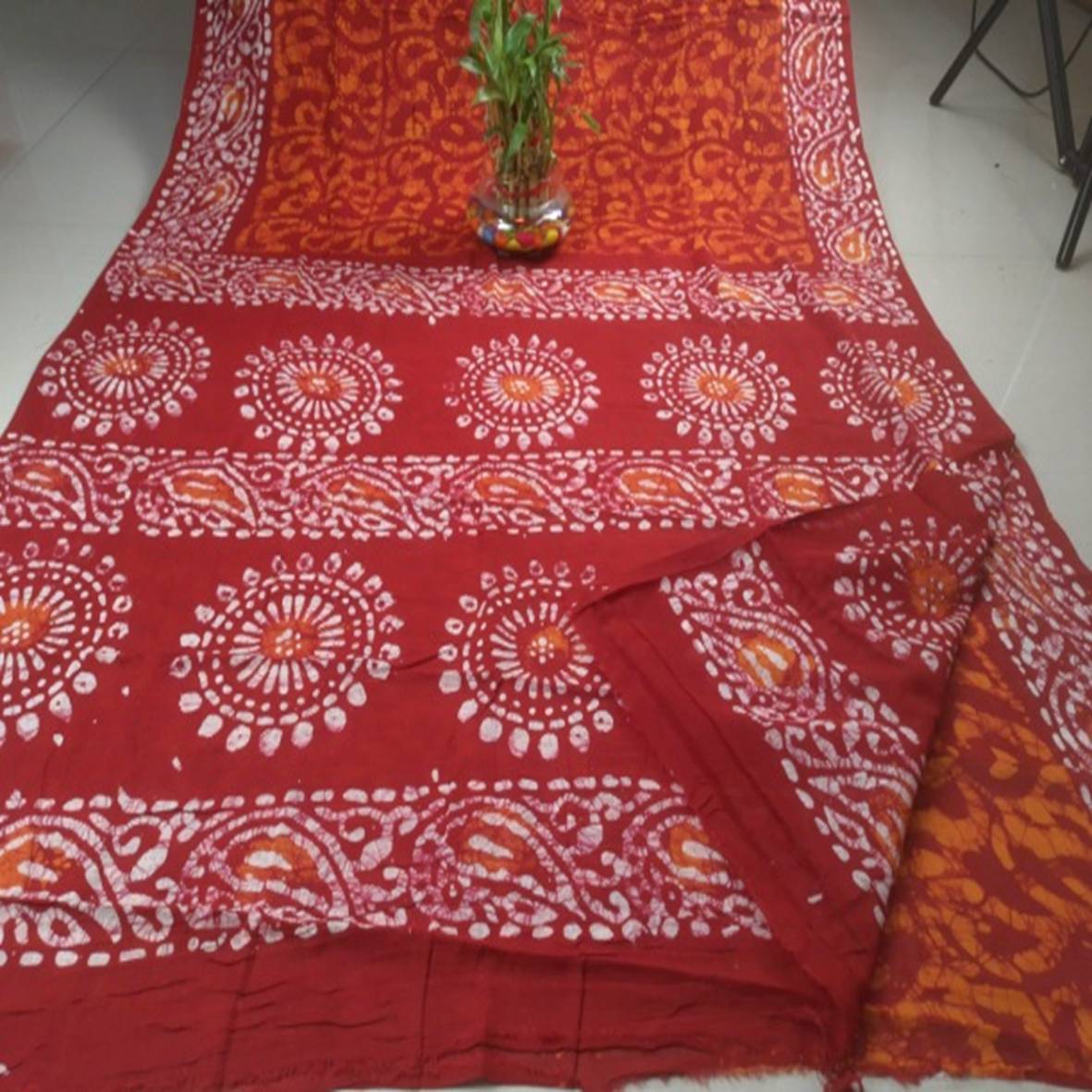 Batik Print Saree