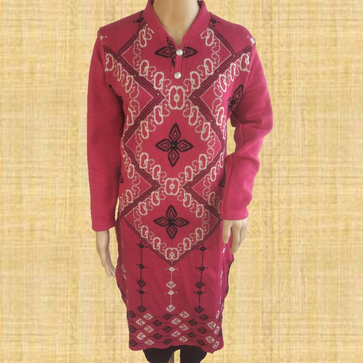 Printed Woolen Kurti For Women