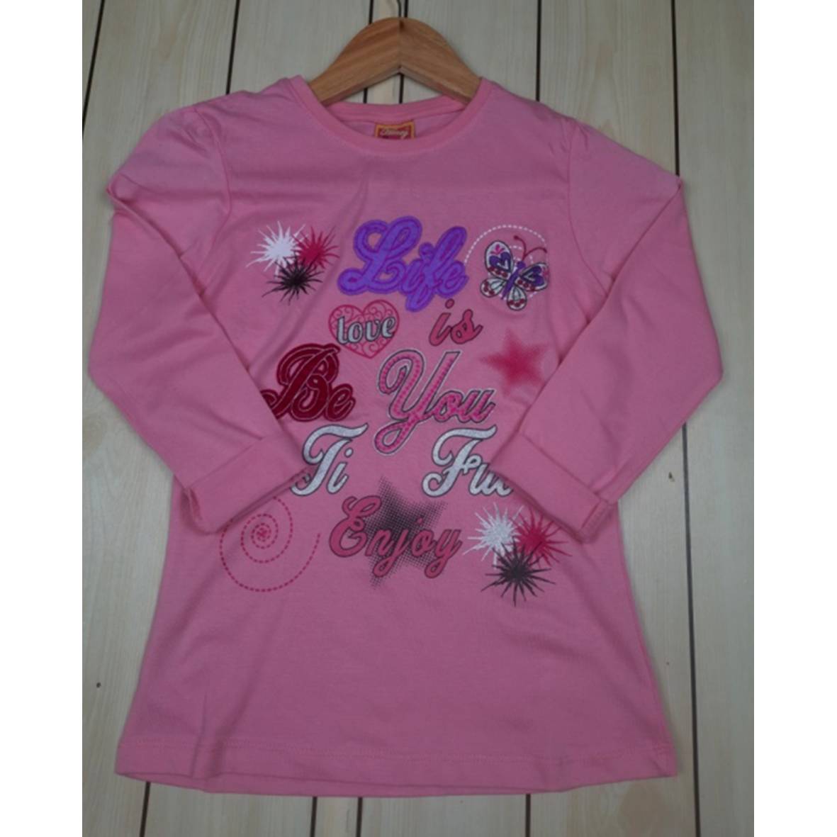 Girls Fancy Full Sleeves Top Print Stone, Embroidery