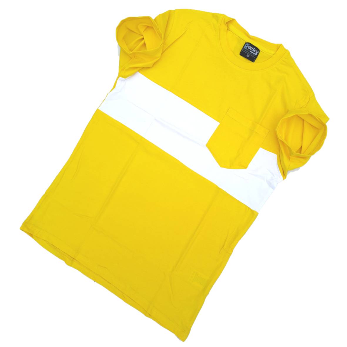 YELLOW ROUND NECK T SHIRT FOR MEN'S
