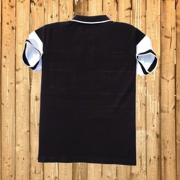 Stylish Premium Men T-Shirt Black, White & Sky Blue with Pocket