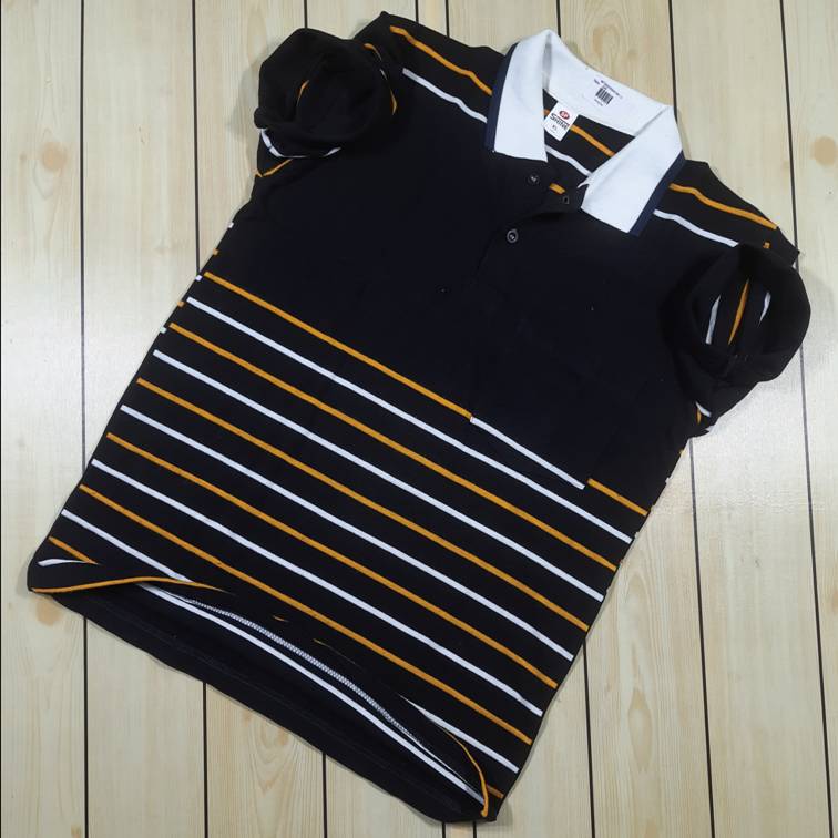 MEN'S COTTON STRIPED T SHIRT WITH POCKET