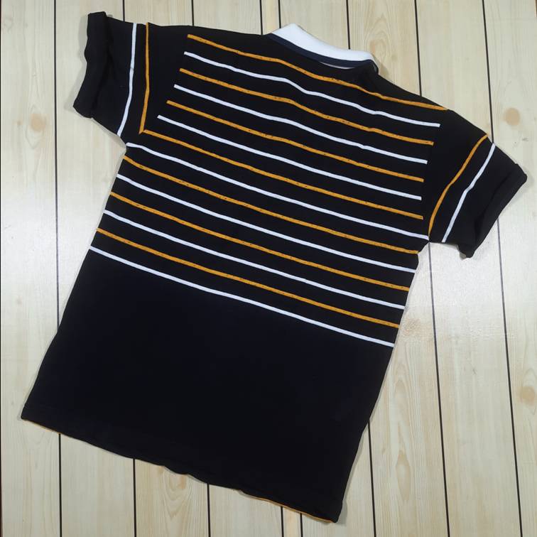 MEN'S COTTON STRIPED T SHIRT WITH POCKET