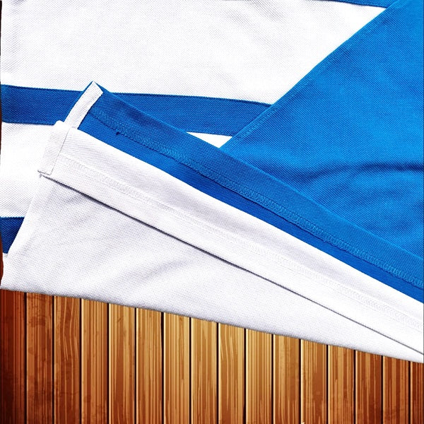 Stylish Men T-Shirt White & Indian Blue Premium New
