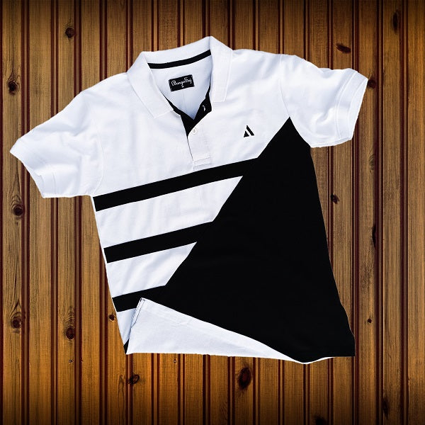 Stylish Men T-Shirt White & Black Premium New