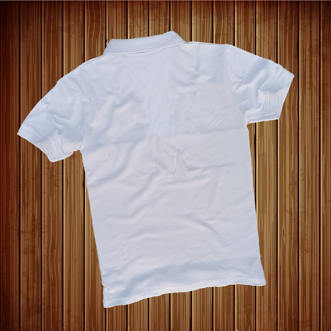 Stylish Men T Shirt White & Sky Blue Premium New
